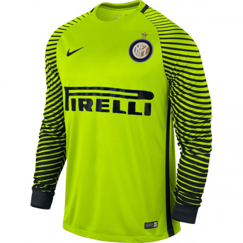 Inter Milan LS Goalkeeper 2016/17 Green Soccer Jersey Shirt